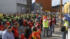 Huelga de trabajadores del metal, en una imagen de archivo