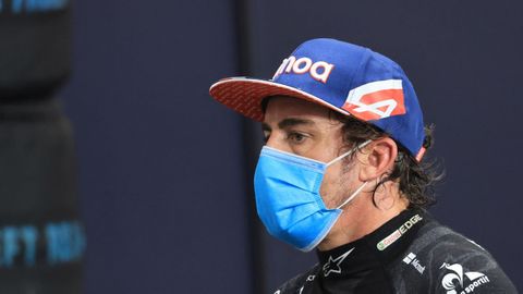 Fernando Alonso, en el circuito de Yeda, en Arabia Saud�