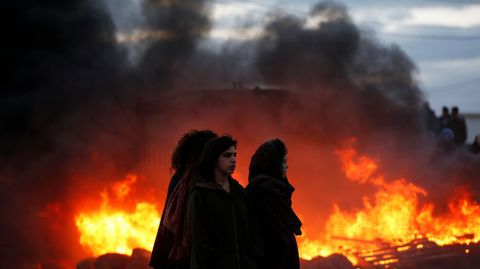 Disturbios en la evacuación del asentamiento israelí de Amoná