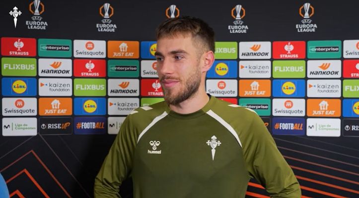 &Oacute;scar Mingueza, tras el Celta-Lille.