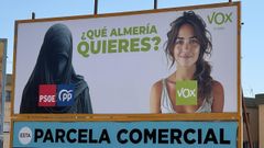 Pancarta de Vox en Almera que incita al odio, segn el PSOE