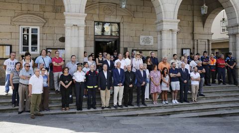 Barcelona Ourense.Concentracion en Ourense de repulsa por los atentados de Barcelona y minuto de silencio por las vctimas