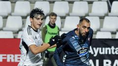 Borja Iglesias, en una acci�n del duelo entre Celta y Albacete.