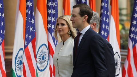 Ivanka Trump y Jared Kushner, en un viaje a la India