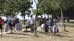 Lenta despedida en el Monte do Gozo