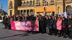 Concentraci�n contras las agresiones sexistas en enero tras el apu�alamiento de la menor. 