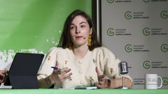 La influencer BlodieMuser, este jueves en el IES Concepci�n Arenal