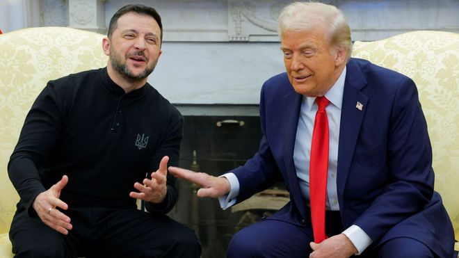 Trump y Zelenski en la Casa Blanca.
