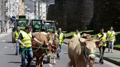 La primera manifestacin tuvo lugar en Lugo el da 18 de abril.