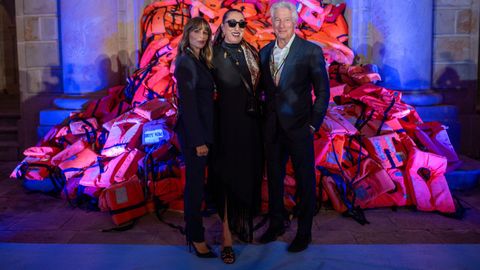 Alejandra Gere, junto a la actriz Rossy de Palma y Richard Gere