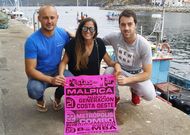 Tono, el presidente, ayer junto a Andrea, colaboradora, y Francisco, el tesorero. 