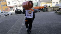 Repartidor de butano, en foto de archivo