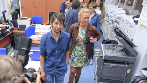 Jorge Surez, nuevo alcalde de Ferrol, junto a Beatriz Sestayo, teniente de alcalde