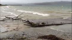 Temporal en el lago de As Pontes