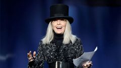 La recientemente fallecida Diane Keaton en una gala.