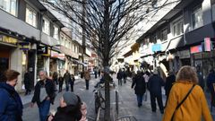 La calle Barcelona, en el Agra do Orz�n de A Coru�a