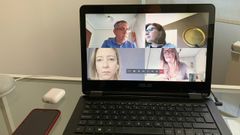 Reuniones de la consejera de Presidencia con su equipo por videoconferencia.