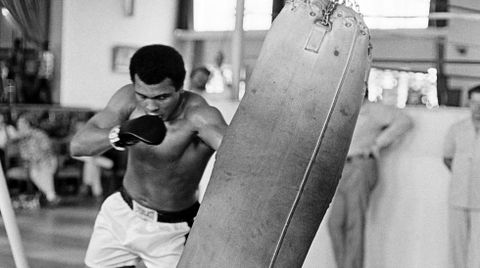 Mohamed Al entrenando en 1974