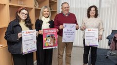 Alba Varela, Ana Aldao, L�pez Varela e Roc�o L�pez, este m�rcores na presentaci�n