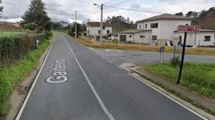 Cruce entre la AC-400 y la calle Ai�n, en el que tuvo lugar el accidente