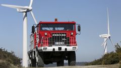 Un camin de bomberos en O Freixo, As Pontes, en una imagen de archivo