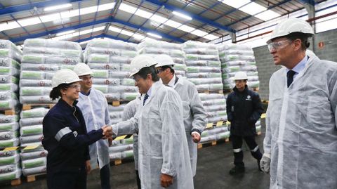 Javier Fernández y Rufino Orejas, en Química del Nalón