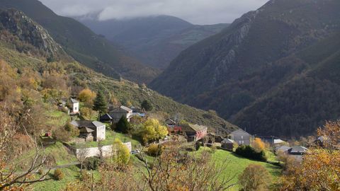 Vistas de la aldea de Vilaquinte, en Cervantes