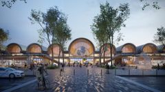 Acceso principal de la estaci�n de Chamart�n