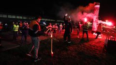 A mobilizaci�n do pasado 28 de novembro diante da f�brica