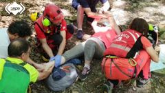 Rescate de monta�a en Cabrales
