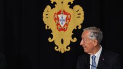 El presidente portugu�s, Marcelo Rebelo de Sousa