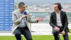 Mart�n Pel�ez y �ngel �lvarez, en el Centro Asturiano