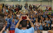 Rogers brinda la Copa a la afici�n el s�bado en �vila. 