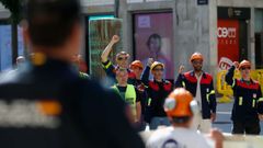 Concentracin de los trabajadores de Alcoa en Lugo