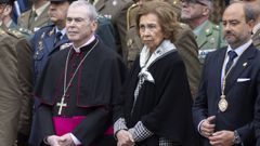 La reina Sofa asisti a uno de los actos religiosos de Mlaga