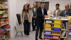 El conselleiro de Educaci�n, Rom�n Rodr�guez, el pasado 24 de octubre cuando supervis� las obras de ampliaci�n de la escuela infantil Crespo Rivas 