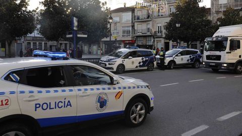 Controles de la polic�a en Xinzo