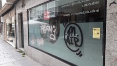 Uno de los grafitos localizados en A Magdalena.