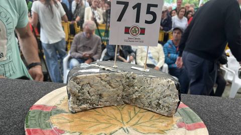 Queso cabrales ganador del Certamen Queso Cabrales de 2025.