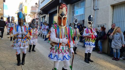 Viana acoge la mayor mascarada de la Pennsula Ibrica.Un momento del desfile.