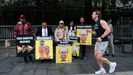 Detractores de Maduro protestan en el exterior del tribunal de Nueva York