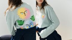 La camiseta del eclipse de Zara�con�una estampaci�n de la ilustraci�n original de Agustina Shuan