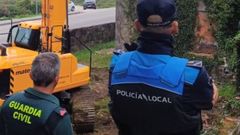 Actuaci�n conjunta de la Guardia Civil y la Polic�a Local de Mos.