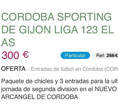 Reventa C�rdoba - Sporting