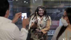 Una r�plica a tama�o natural de Elba se expone desde agosto del 2020 en el museo municipal de geolog�a de Quiroga