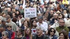 Manifestaci�n en defensa do galego o 17 de maio en Santiago.