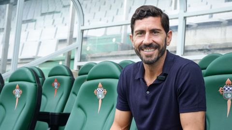 Javi V&aacute;zquez, entrenador del Racing de Ferrol