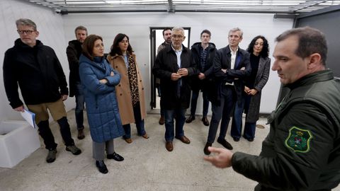 Las autoridades recibieron explicaciones sobre las instalaciones que hay en O Veral