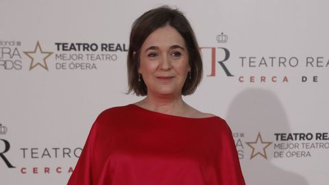 Marta Rivera de la Cruz, durante una gala en el Teatro Real