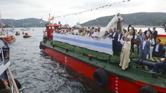 Imagen de archivo de la procesi�n en honor a la Virgen del Carmen en la r�a de Ferrol